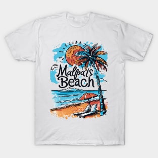 Escape to Malpais: Tropical Landscape Art 🏖️ T-Shirt